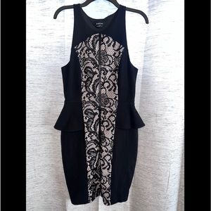 bebe Midi Peplum Dress